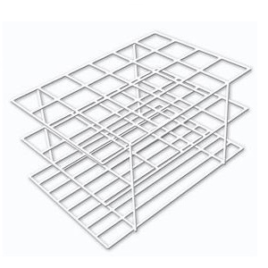 ESTANTE PARA TUBO DE ENSAIO EM ARAME COM PVC 36 TUBOS DIAMETRO 13MM