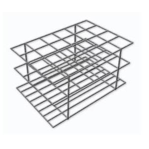 ESTANTE PARA TUBO DE ENSAIO EM INOX 36 TUBOS DIAMETRO 25MM