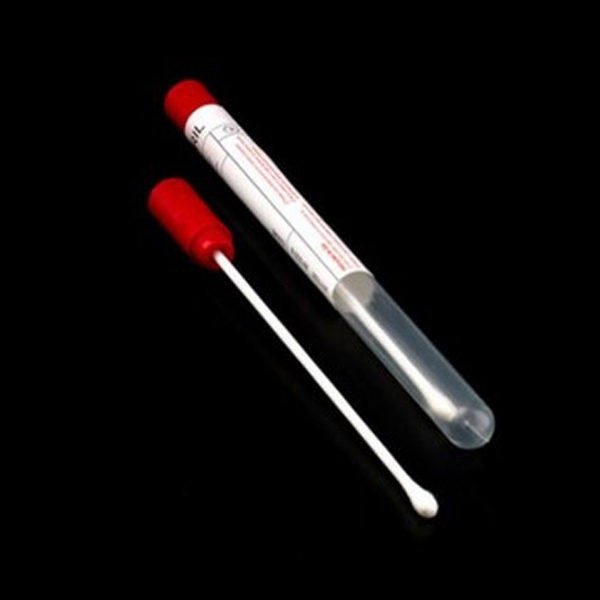 swab plastico com meio stuart - 100 unidades